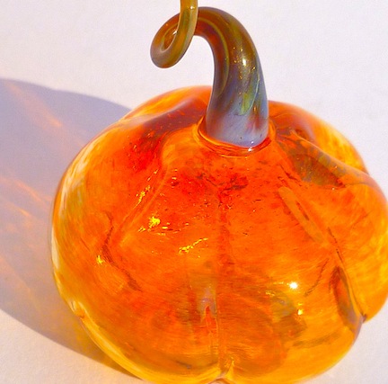 Blown Glass Pumpkin Blown Glass Pumpkin